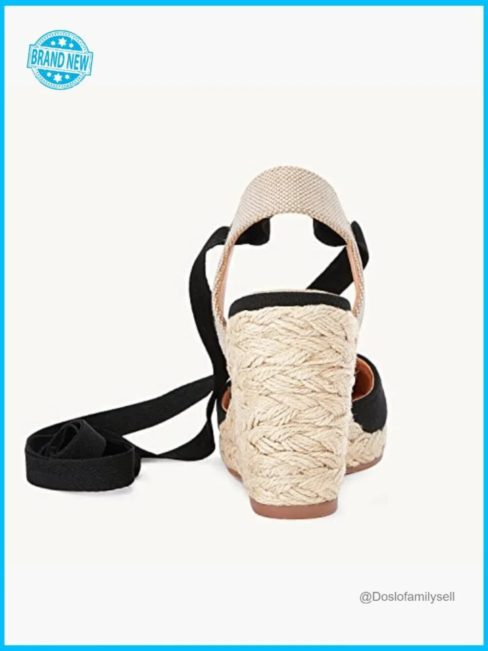 Lace Up Espadrilles Wedge Sandals Slingback Closed Toe Platform Heels Y2K